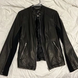 Faux leather jacket